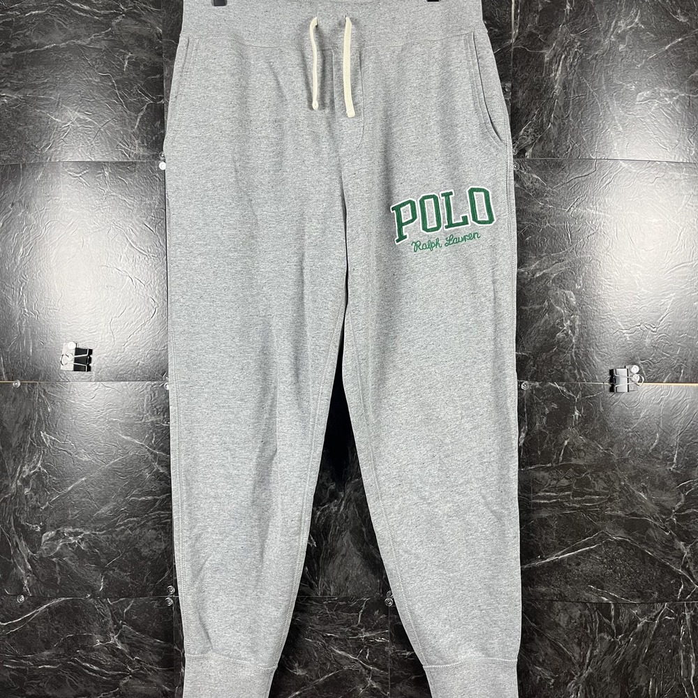 Polo Ralph Lauren Men's Grey Logo Sweatpants Jogger Medium
